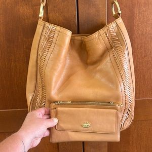 Large Brahmin soft leather bag with matching wallet